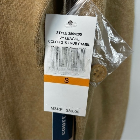 𝅺COURT & Rowe Victoria Tan Cardigan Sweater Size Small - Picture 7 of 9